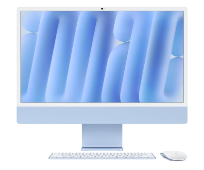 Komputer All In One Apple iMac 24 M4/32GB/1TB/MacOS Retina 4,5K Niebieski 10R GPU Nano